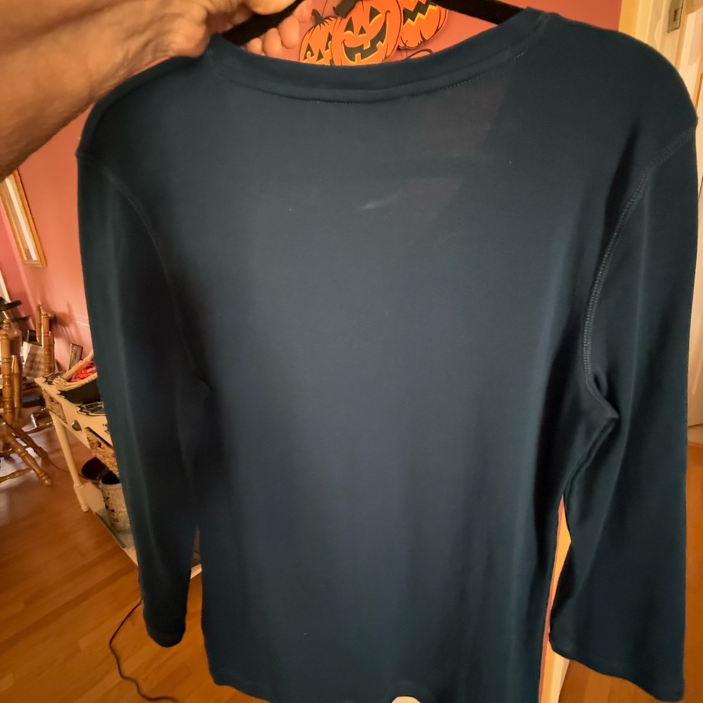 Jones New York Blue Long Sleeve Top *GREAT USED CONDITION* - Picture 6 of 8